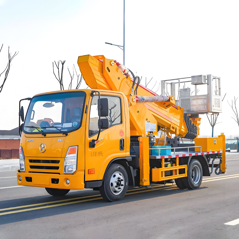 Plate-forme de travail aérienne de 28 mètres montée sur camion