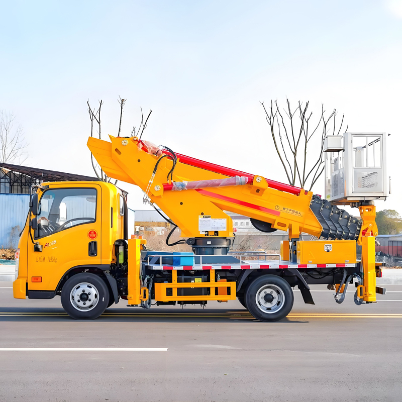 Plate-forme de travail aérienne de 28 mètres montée sur camion