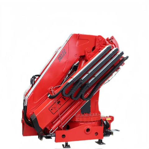 Grue montée sur camion à flèche articulée de 12 tonnes