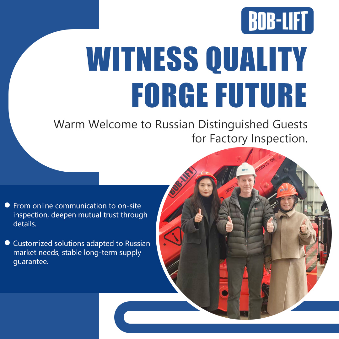 BOB-LIFT invite les clients russes à visiter l'usine et reçoit de leur part des éloges élogieux.