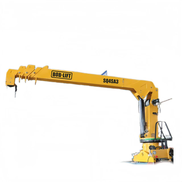 Grue montée sur camion à flèche télescopique de 4 tonnes