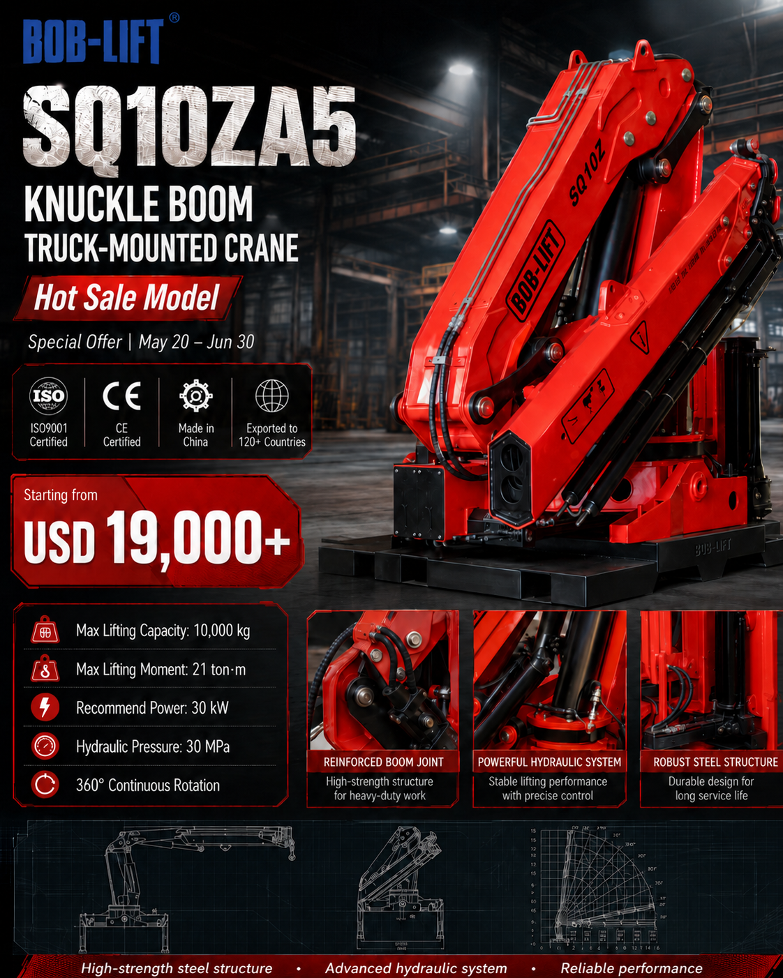 BOB-LIFT SQ10ZA5 Remise à durée limitée Vente chaude !